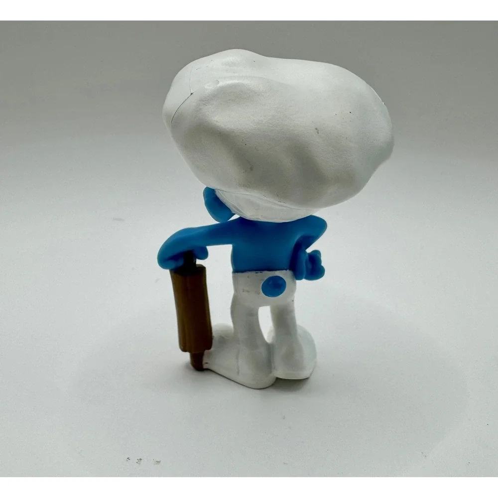 Peyo McDonalds The Smurfs 2 Happy‎ Meal Baker Smurf Figure 2013 Toy Rolling Pin